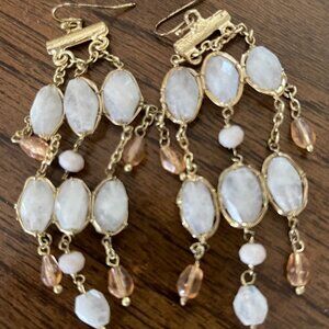 Noonday Collection White Beaded Earrings